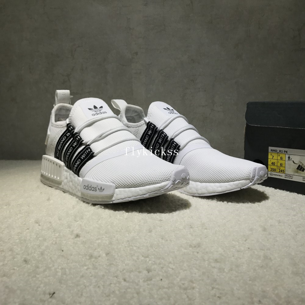 Real Boost Adidas NMD R1 White World